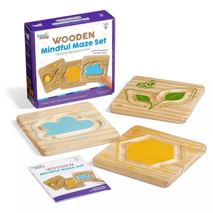 JUEGO WOODEN MINDFUL MAZE SET
