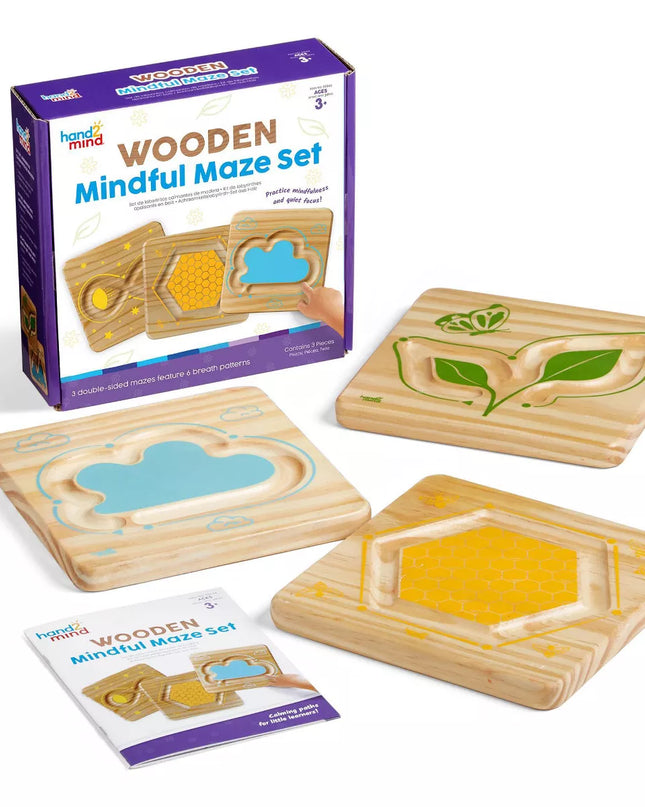 JUEGO WOODEN MINDFUL MAZE SET