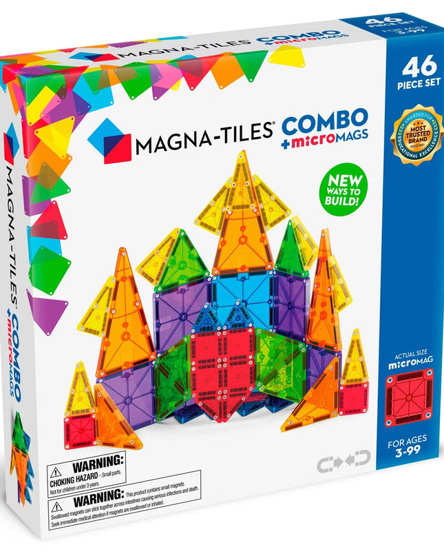 MAGNA TILES COMBO SET DE 46 PIEZAS