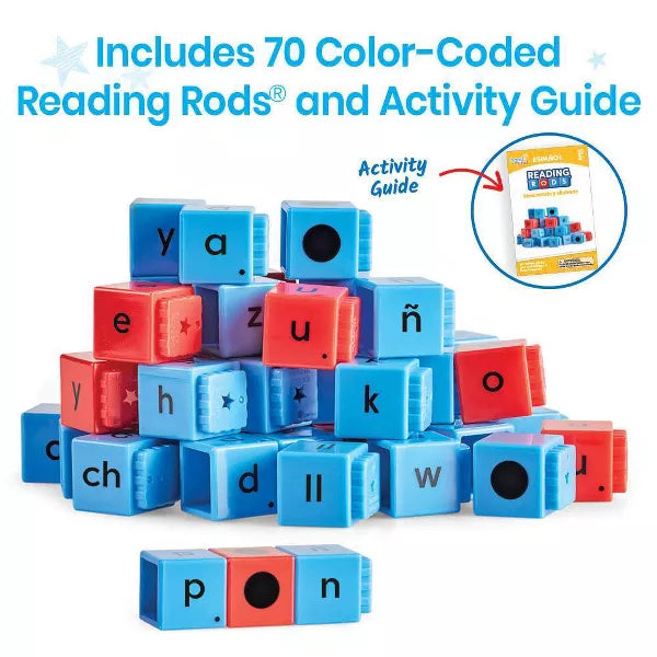 JUEGO READING RODS IN SPANISH ALPHABET & SYLLABLES