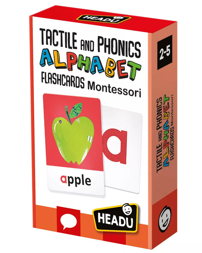 FLASH CARD TACTILE AND PHONICS ALPHABET MONTESSORI