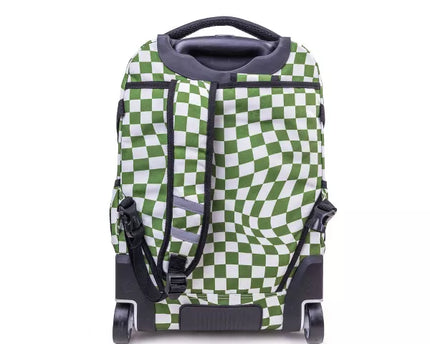 MOCHILA J WORLD C/RODOS LUNAR MATCHA CHECKERS