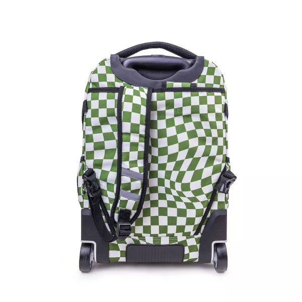 MOCHILA J WORLD C/RODOS LUNAR MATCHA CHECKERS