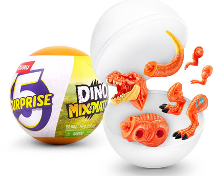 JUGUETE ZURU 5 SURPRISE DINO MIX AND MATCH IN CAPSULE