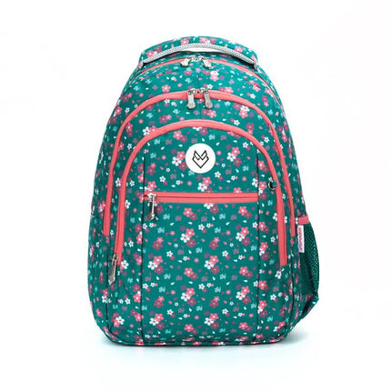 MOCHILA RAVEN GREEN FLORALS GREYWOLF