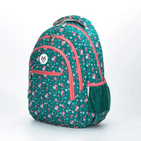 MOCHILA RAVEN GREEN FLORALS GREYWOLF