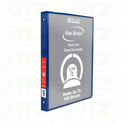 BINDER AZUL OSCURO BAZIC 1/2PULG