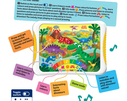 JUGUETE MUSICAL HIT PAD DINO FRIENDS