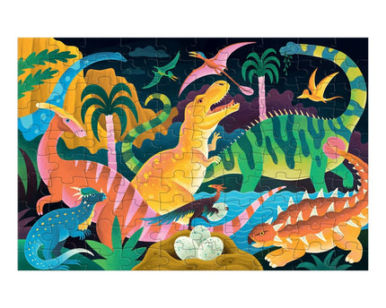 ROMPECABEZAS GLOW IN THE DARK DINOSAUR PARK 100PZ