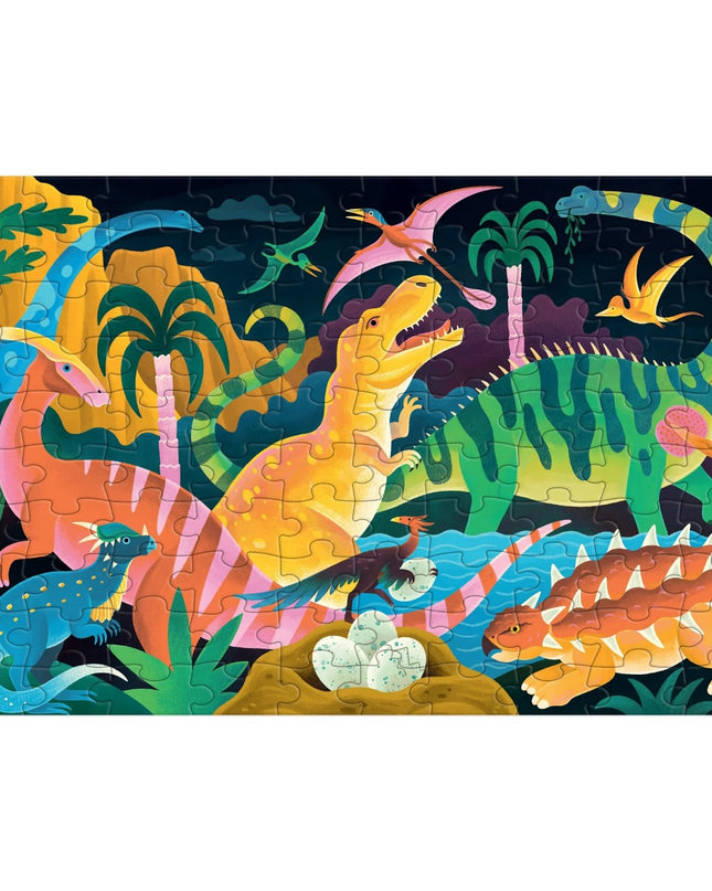 ROMPECABEZAS GLOW IN THE DARK DINOSAUR PARK 100PZ