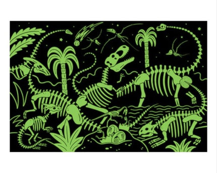 ROMPECABEZAS GLOW IN THE DARK DINOSAUR PARK 100PZ