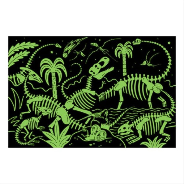 ROMPECABEZAS GLOW IN THE DARK DINOSAUR PARK 100PZ