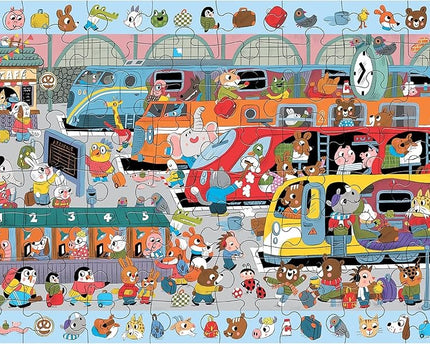 ROMPECABEZA ALL ABOARD! TRAIN STATION 64PZ5