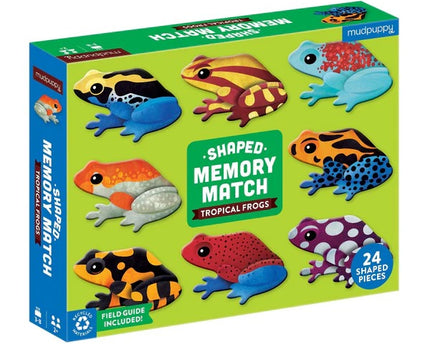 JUEGO MEMORIA TROPICAL FROGS SHAPED