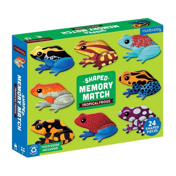 JUEGO MEMORIA TROPICAL FROGS SHAPED