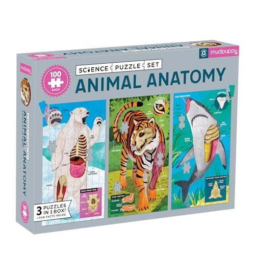 ROMPECABEZAS ANIMAL ANATOMY SCIENCE SET 3UND