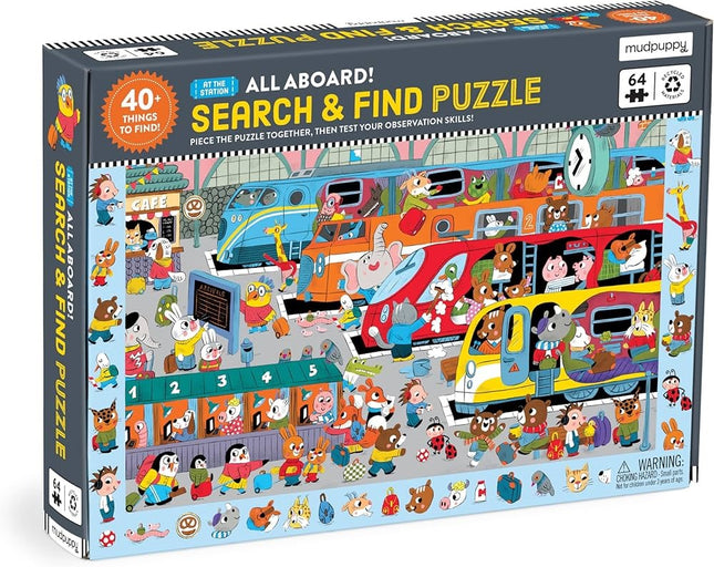 ROMPECABEZA ALL ABOARD! TRAIN STATION 64PZ5