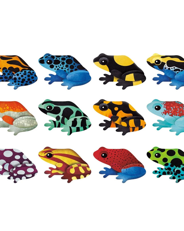 JUEGO MEMORIA TROPICAL FROGS SHAPED