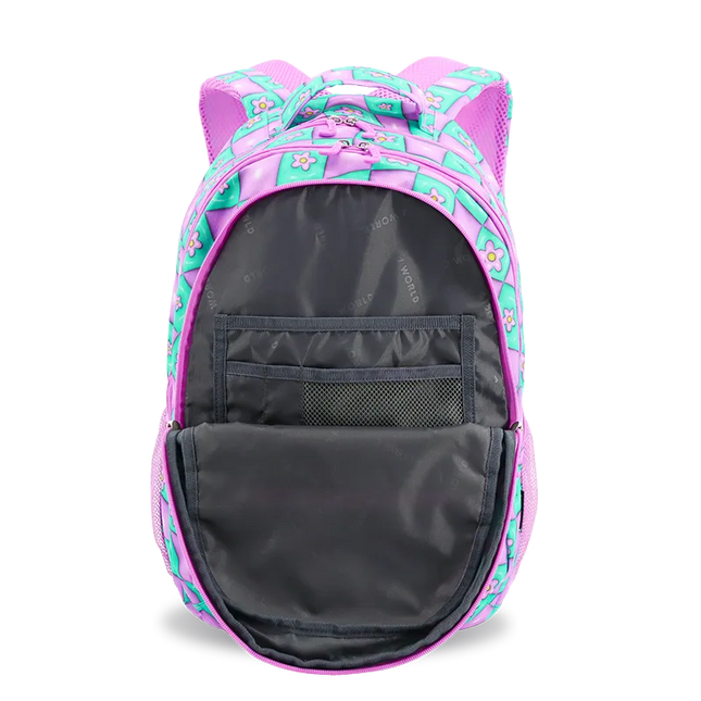 MOCHILA J WORLD  LAPTOP CARNELIA PUFFY FLOWER
