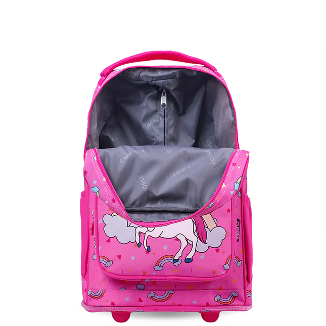 MOCHILA J WORLD C/RODOS TWISE KIDS UNICORN