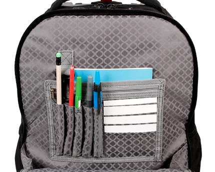 MOCHILA J WORLD  C/RODOS KIDS BLACK