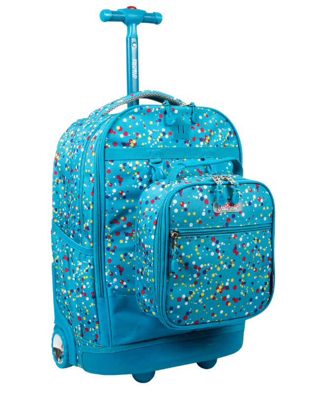 MOCHILA J WORLD C/RODOS KIDS COLOR DOTS