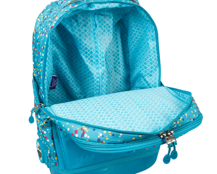 MOCHILA J WORLD C/RODOS KIDS COLOR DOTS