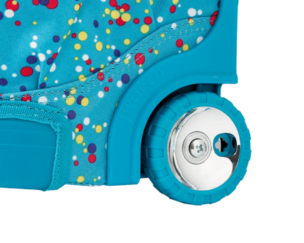 MOCHILA J WORLD C/RODOS KIDS COLOR DOTS