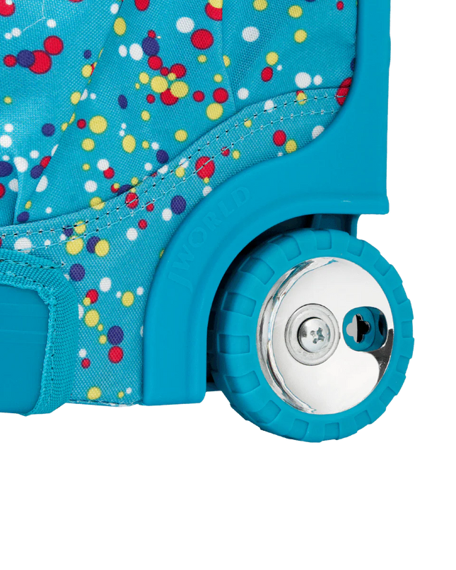 MOCHILA J WORLD C/RODOS KIDS COLOR DOTS