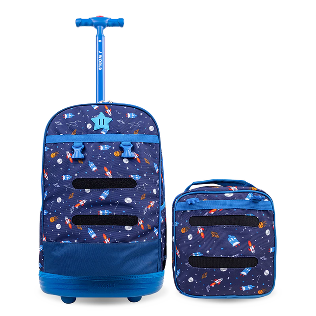 MOCHILA J WORLD C/RODOS KIDS SPACESHIP