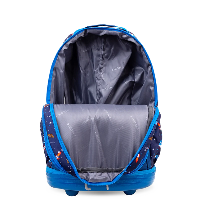 MOCHILA J WORLD C/RODOS KIDS SPACESHIP