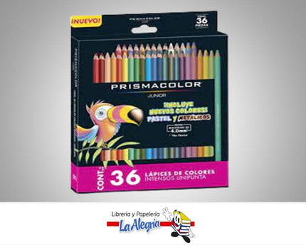 COLORES PRISMACOLOR PASTEL/MET 36 PZ