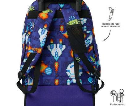 MOCHILA SPACE BLUE TOTTO