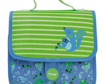 MALETIN ESCOLAR CON 2 DEPOSITOS+ACCS COCONUT VERDE
