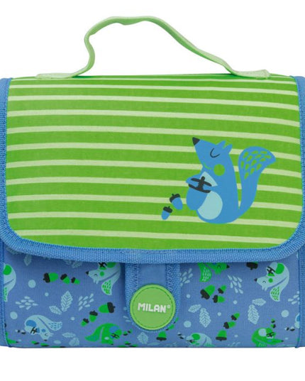 MALETIN ESCOLAR CON 2 DEPOSITOS+ACCS COCONUT VERDE