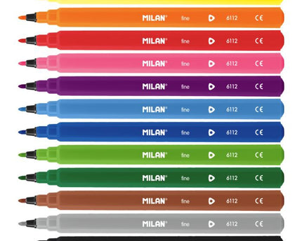 MARCADORES FINO TRIANGULAR 12PC