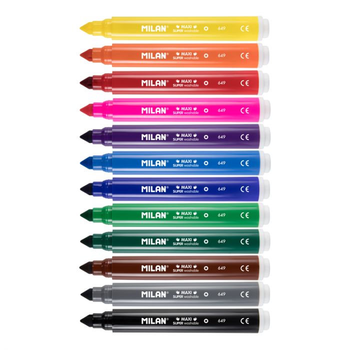 MARCADORES MAXI SUPERLAVABLES 12PC