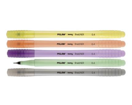 MARCADORES SWAY FINELINER PASTEL 5CLRS