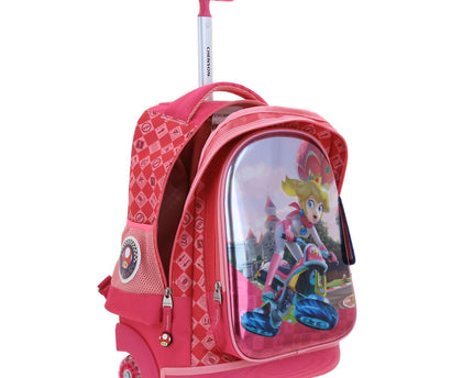 MOCHILA CON RUEDAS NIÑA MARIO BROS MB66278-P