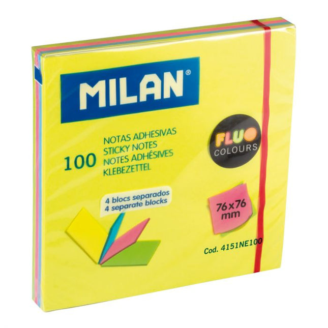 NOTAS ADHESIVAS 3X3 COLORE 100HJS MILAN