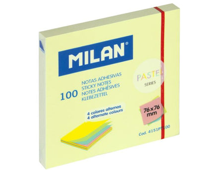 NOTAS ADHESIVAS PASTEL MILAN 3X3