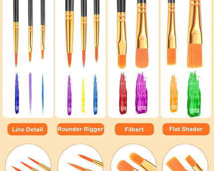 SET PINCELES VARIADOS 10UD ESRICH