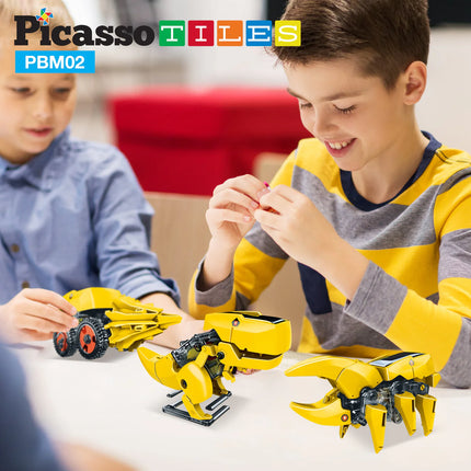 Kit científico de dinosaurio robot con energía solar 3 en 1 de Picasso.
