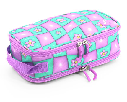 CARTUCHERA J WORLD DOODLE PUFFY FLOWER
