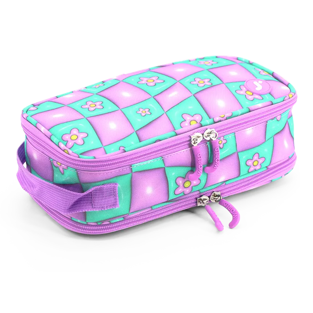 CARTUCHERA J WORLD DOODLE PUFFY FLOWER