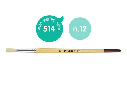 PINCEL PLANO MILAN 514/12
