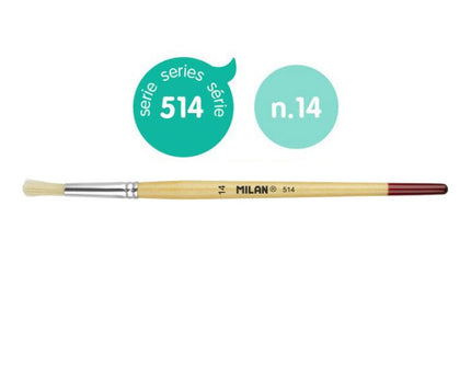 PINCEL PLANO MILAN 514/14