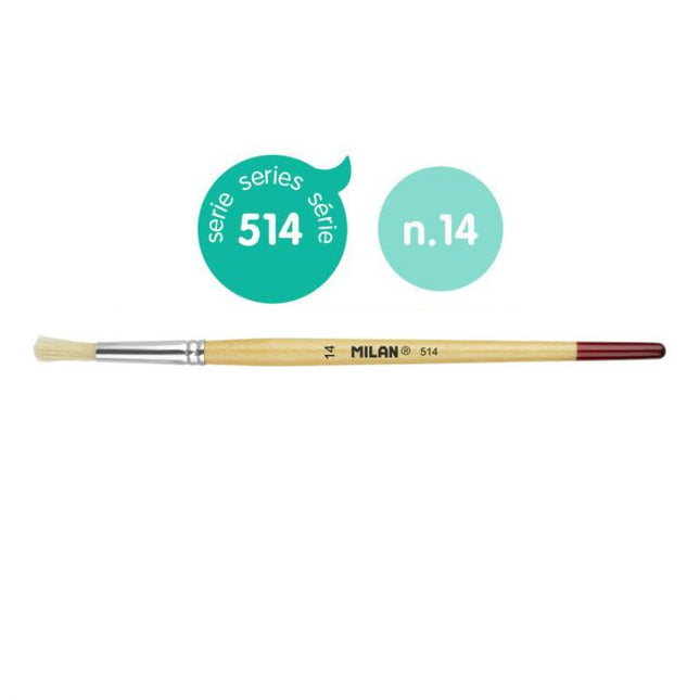 PINCEL PLANO MILAN 514/14