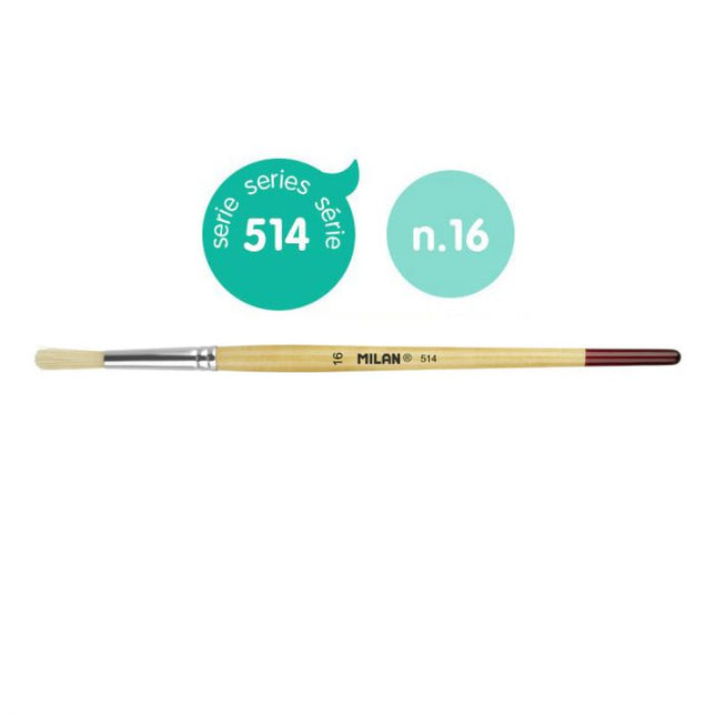 PINCEL PLANO MILAN 514/16