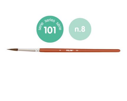 PINCEL REDONDO MILAN 101/8